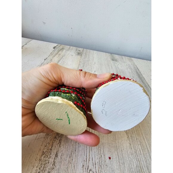 Vintage mini tree garland red‎ village set Xmas decor - Picture 8 of 8